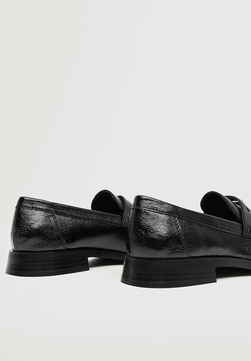 MANGO - Thick1 penny loafer - black