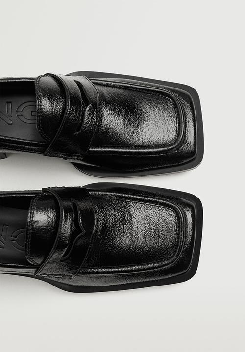 MANGO - Thick1 penny loafer - black