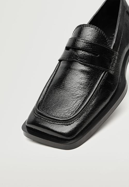 MANGO - Thick1 penny loafer - black