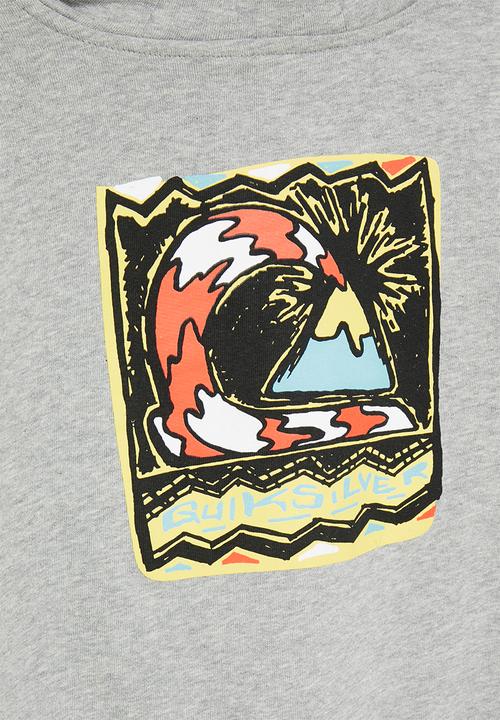 Quiksilver - Neo neon zip boy - light grey