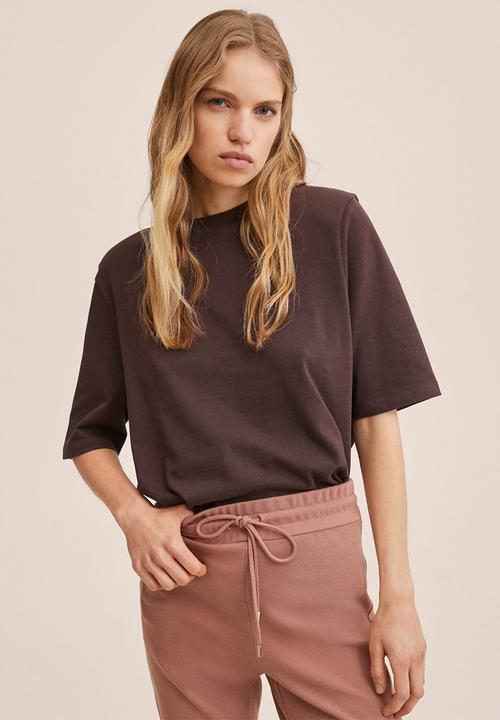 MANGO - Trousers pique - pink