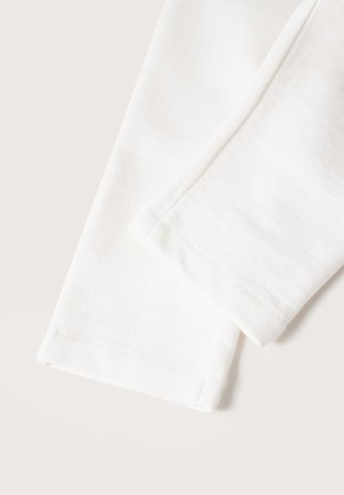 MANGO - Trousers espin - white