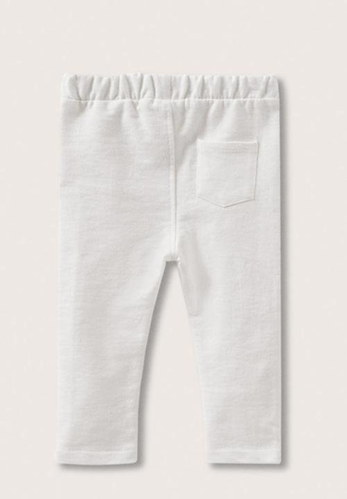 MANGO - Trousers espin - white