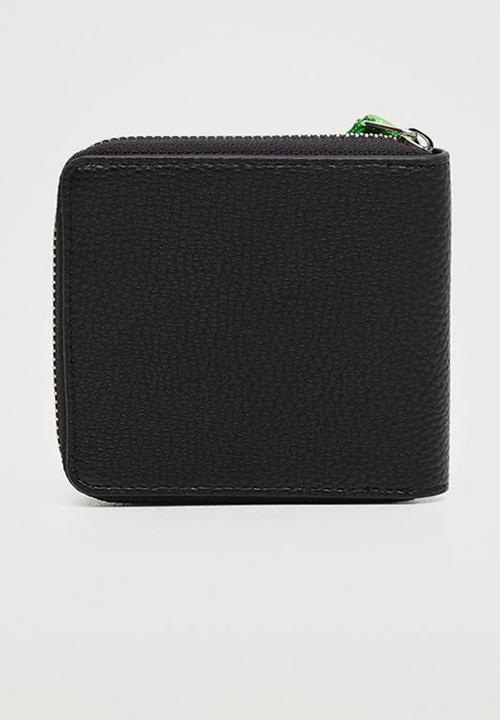 MANGO - Saffiano-effect wallet - green