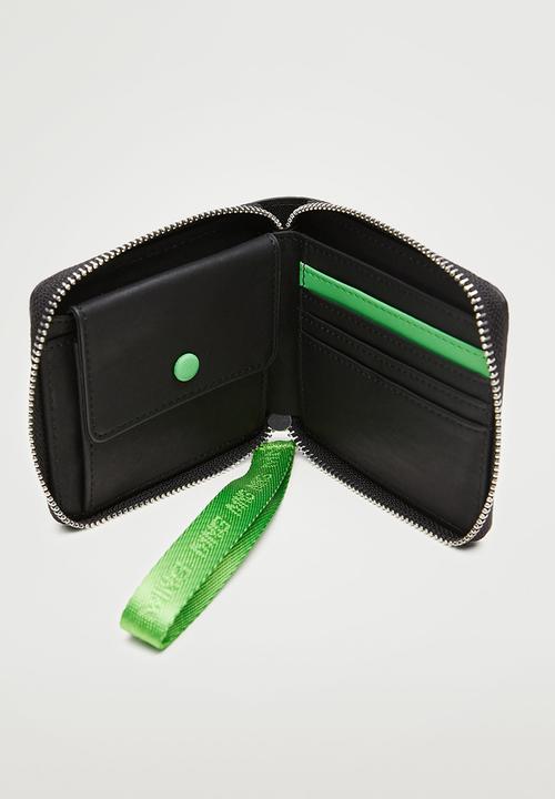MANGO - Saffiano-effect wallet - green