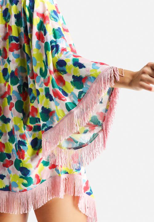 Artistic Revolution in Time - Fringe Kimono