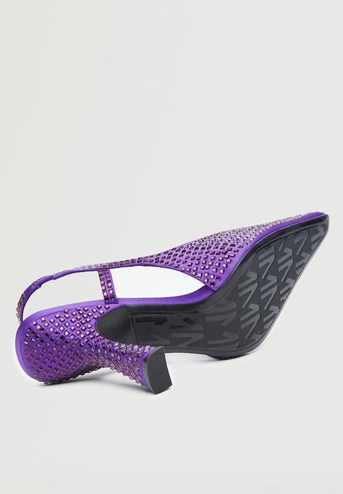 MANGO - Rose pump heel - medium purple