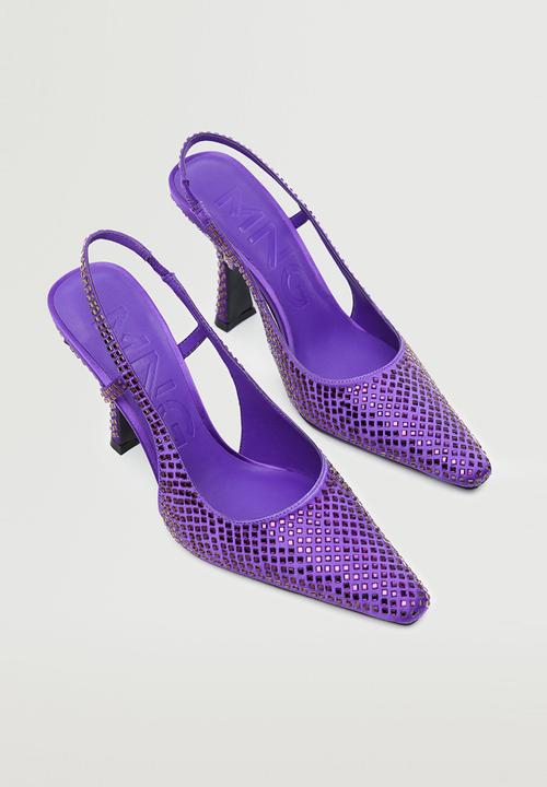 MANGO - Rose pump heel - medium purple