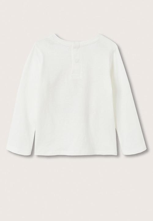 MANGO - T-shirt key - off white