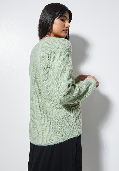 Superbalist - V-neck pull over - sage