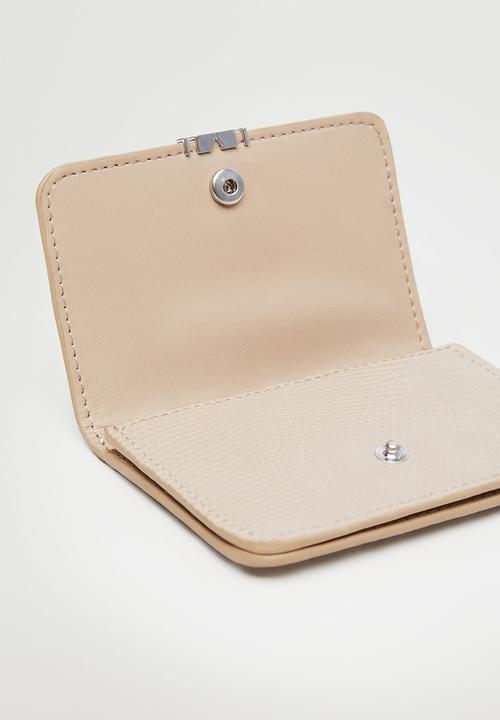 MANGO - Snake effect cardholder - neutral 