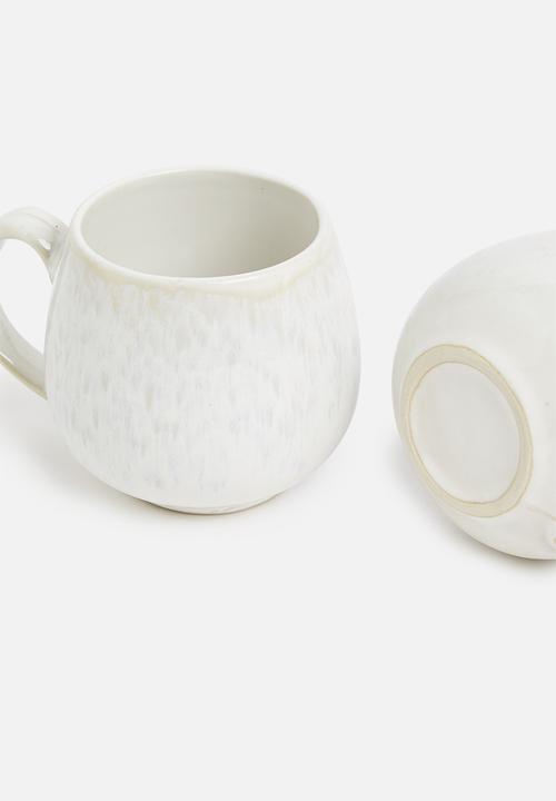Sixth Floor - Gloss ball mug set of 4 - cream
