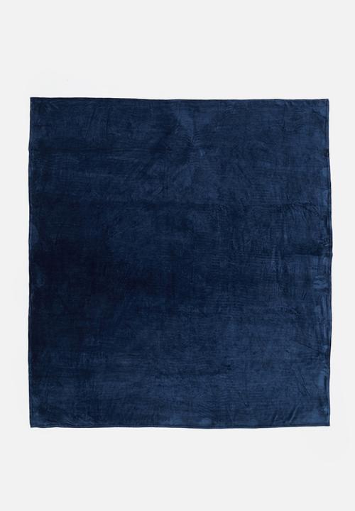 Linen House - Plush blanket - navy