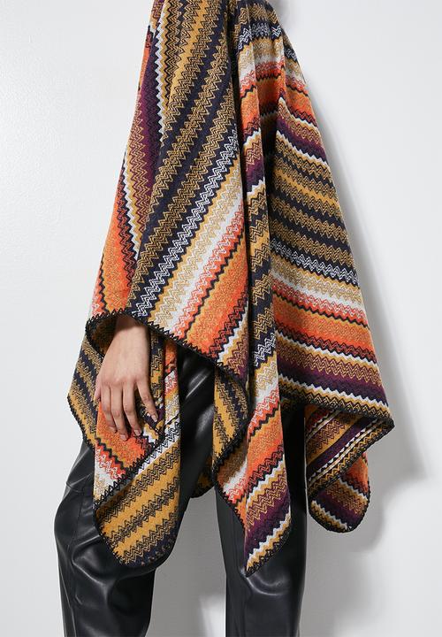 Superbalist - Striped design  poncho-mutli
