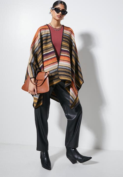 Superbalist - Striped design  poncho-mutli
