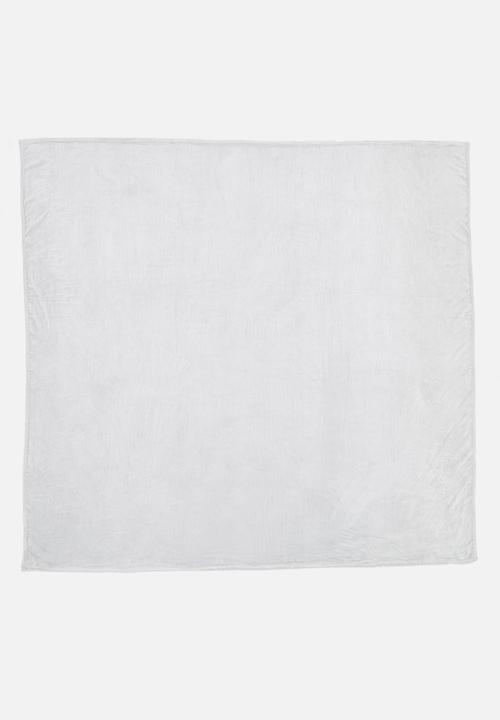 Linen House - Plush blanket - silver