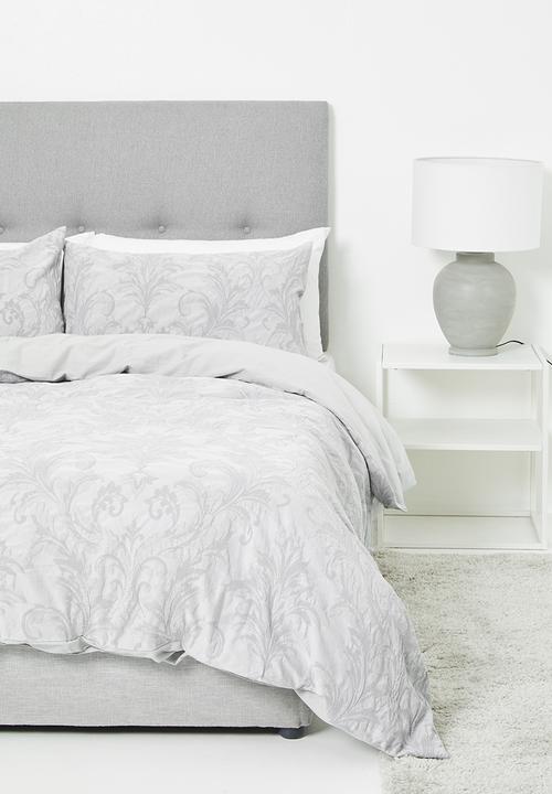 Linen House - Henrietta duvet cover set - silver