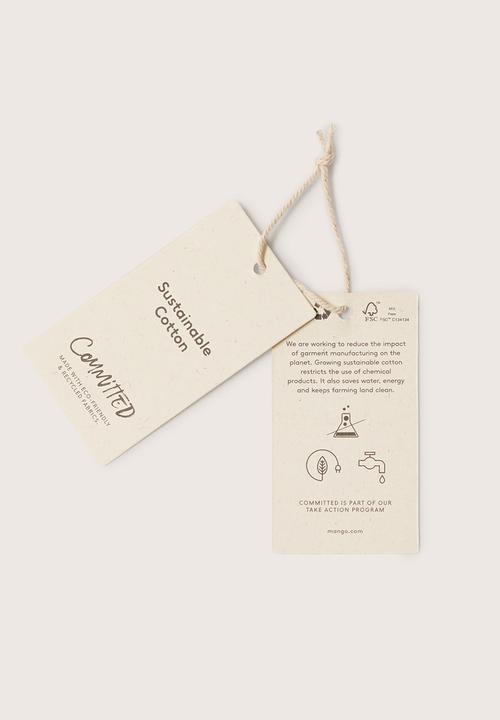 MANGO - Jeans culotte - white