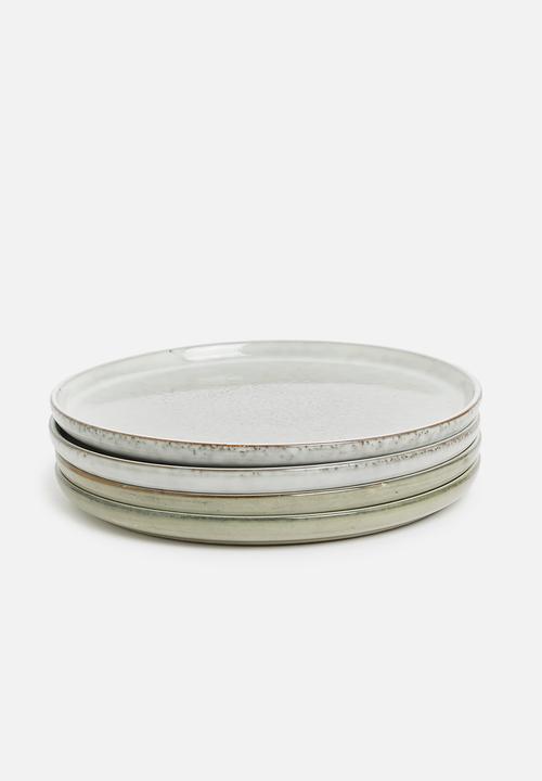 Sixth Floor - Krisa side plate set of 4 - stone
