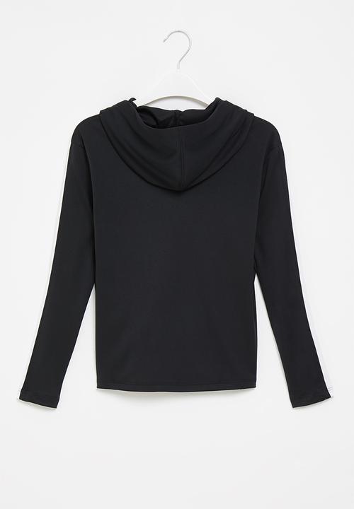 Under Armour - Tech graphic long sleeve hoodie - black & white