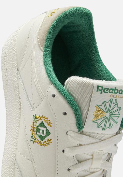 Reebok - Club c 85 - chalk/glen green/gold met.
