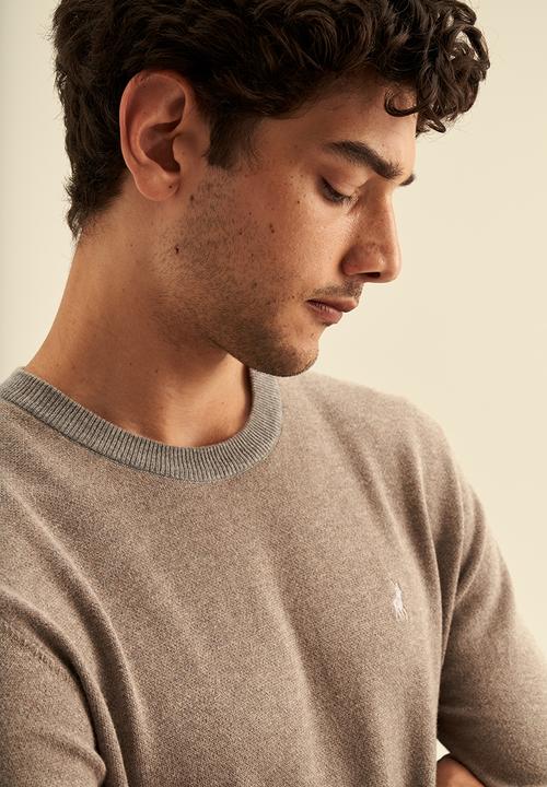 POLO - Textured long sleeve knitwear - camel