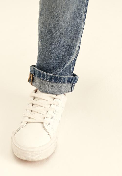 POLO - Boys pjc distressed slim fit jean - medium wash