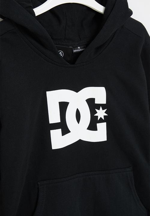 DC - DC black brand graphic hoodie - black