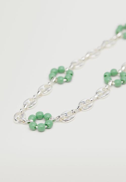 MANGO - Mixed link necklace - silver