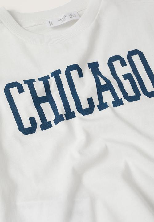 MANGO - T-shirt boston - white