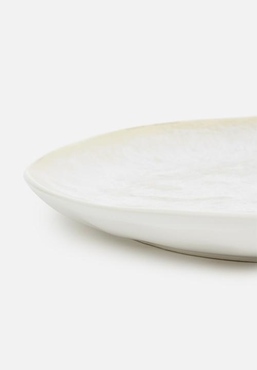 Sixth Floor - Gloss dinner plate set of 4- cream