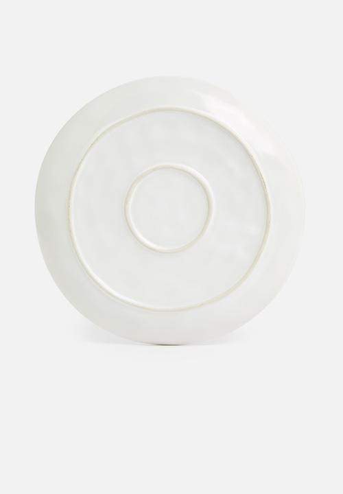 Sixth Floor - Gloss dinner plate set of 4- cream