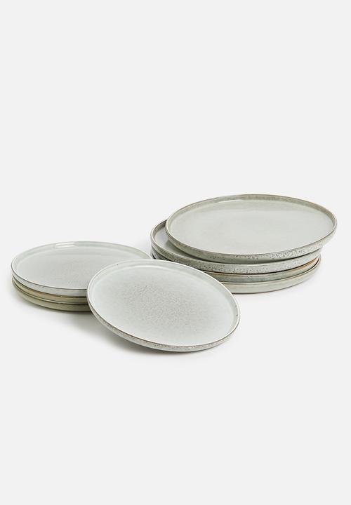 Sixth Floor - Krisa dinner plate set of 4 - stone