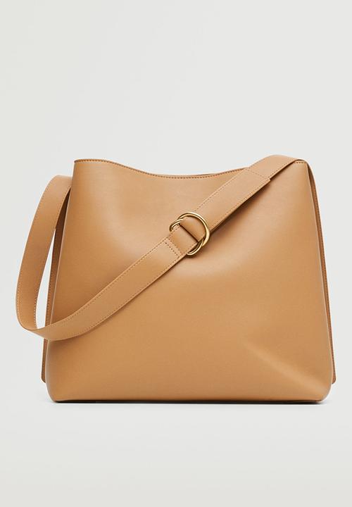 MANGO - Bucket bag - medium brown
