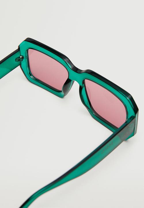 MANGO - Acetate frame sunglasses - turquoise