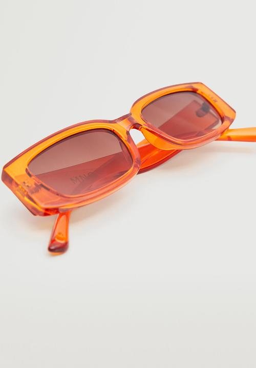 MANGO - Acetate frame sunglasses - russet