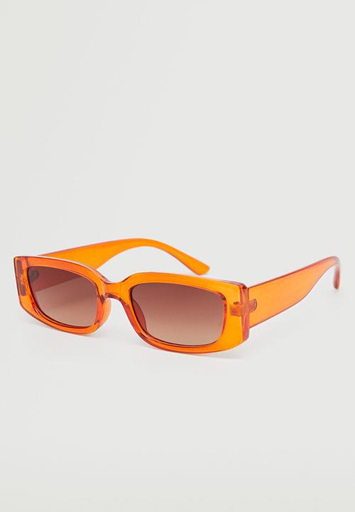 MANGO - Acetate frame sunglasses - russet