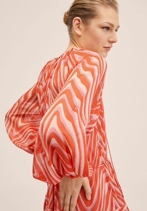 MANGO - Dress lidia - orange