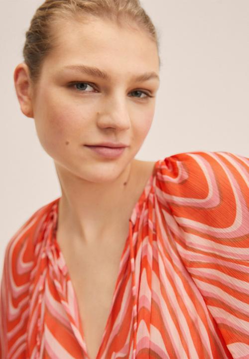 MANGO - Dress lidia - orange