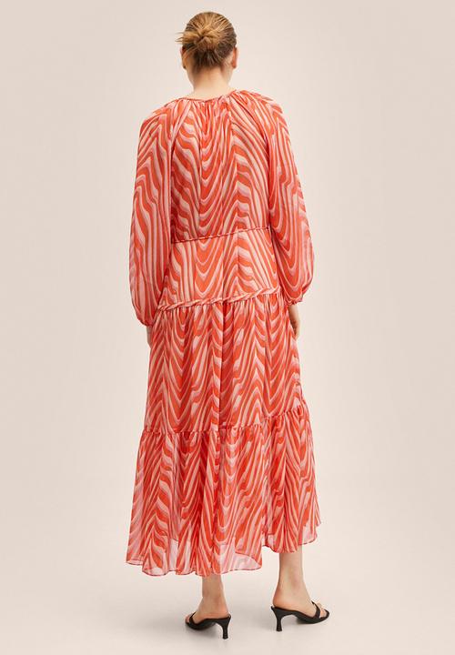 MANGO - Dress lidia - orange
