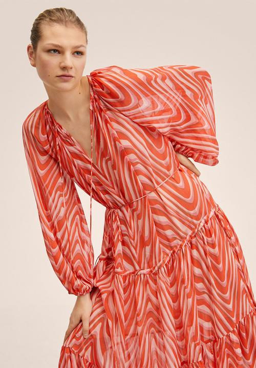 MANGO - Dress lidia - orange