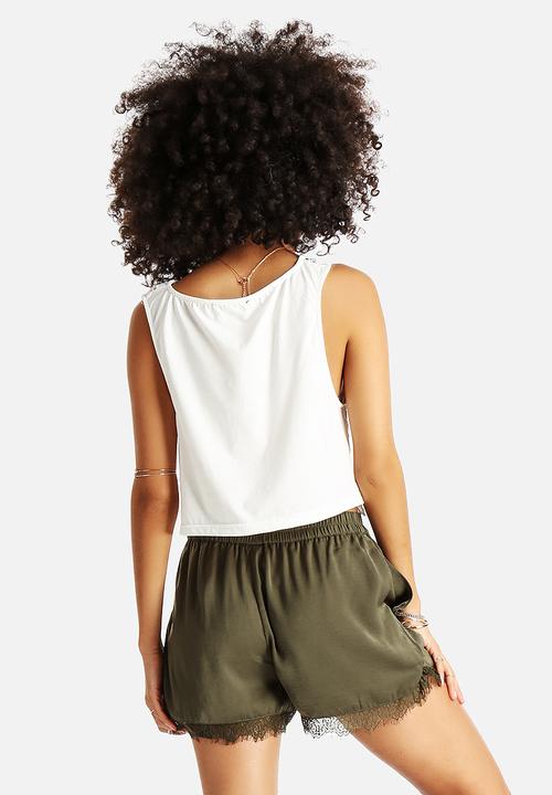 AX Paris - Crochet Detail Top
