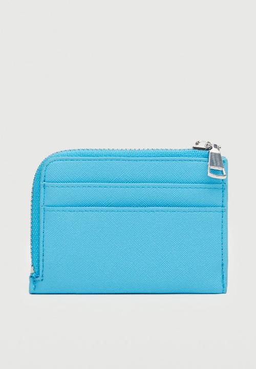 MANGO - Logo card holder - sky blue