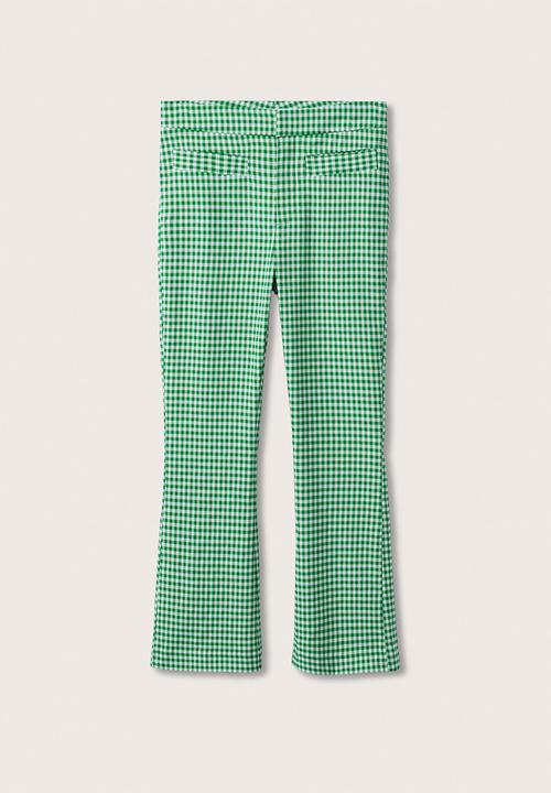 MANGO - Trousers trompy - green