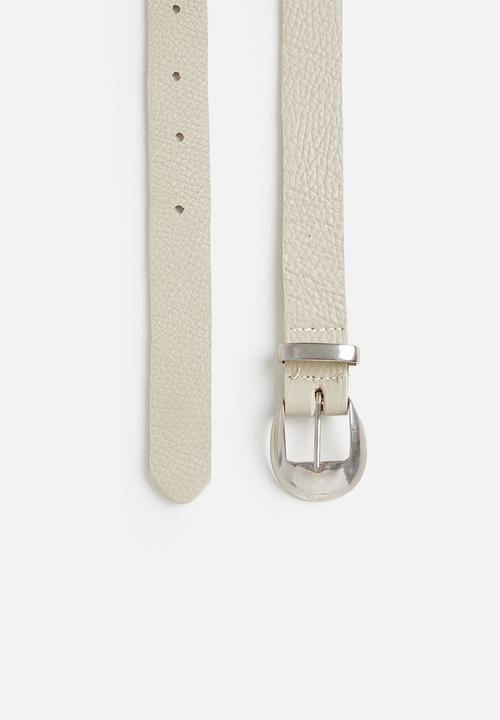 Superbalist - Caroline leather belt 2 pack - stone & black
