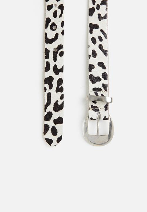 Superbalist - Caroline leather belt 2 pack - stone & black