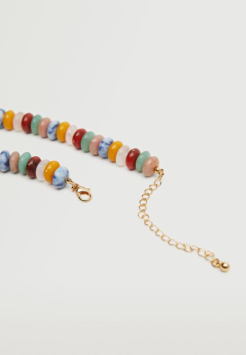 MANGO - Bead stone necklace - multi
