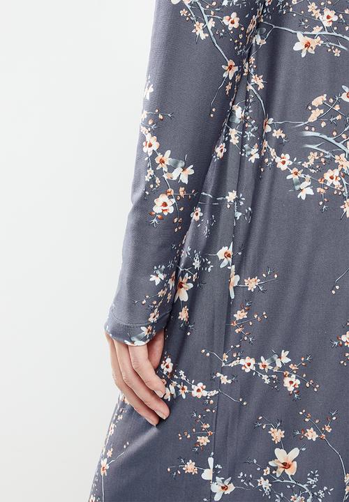 edit Maternity - Maternity knit soft touch gown - dark base foilage