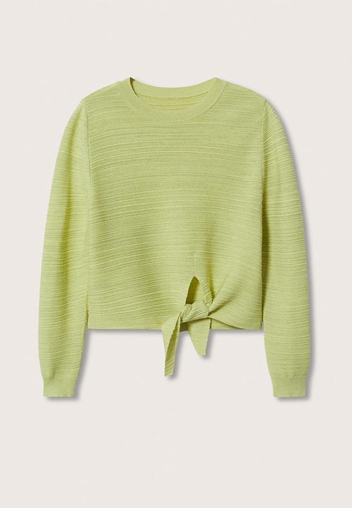 MANGO - Sweater nudo - lime