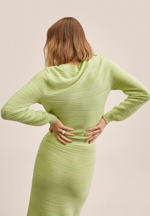 MANGO - Sweater nudo - lime